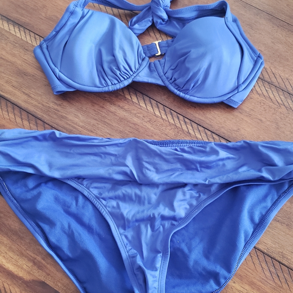 Blue bikini
